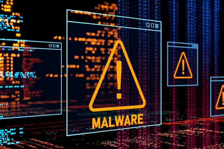 scritta digitale "Malware"